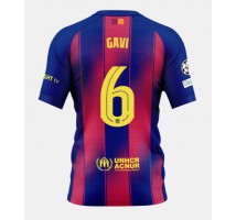 Barcelona Paez Gavi #6 Koszulka Podstawowa 2025-26 Krótki Rękaw